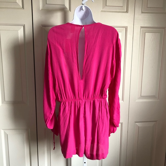 H&M PINK LONG SLEEVE ROMPER - Picture 6 of 7